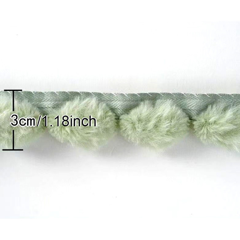 3cm Faux Rabbit Fur Pom Ball L - Fringe Ribbon Sewing incelemesi ve fiyatı