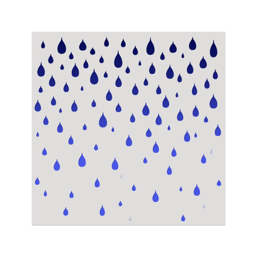 15*15 Raindrops Scrapbook Sten - Embellishments For Scrapbooking incelemesi ve fiyatı