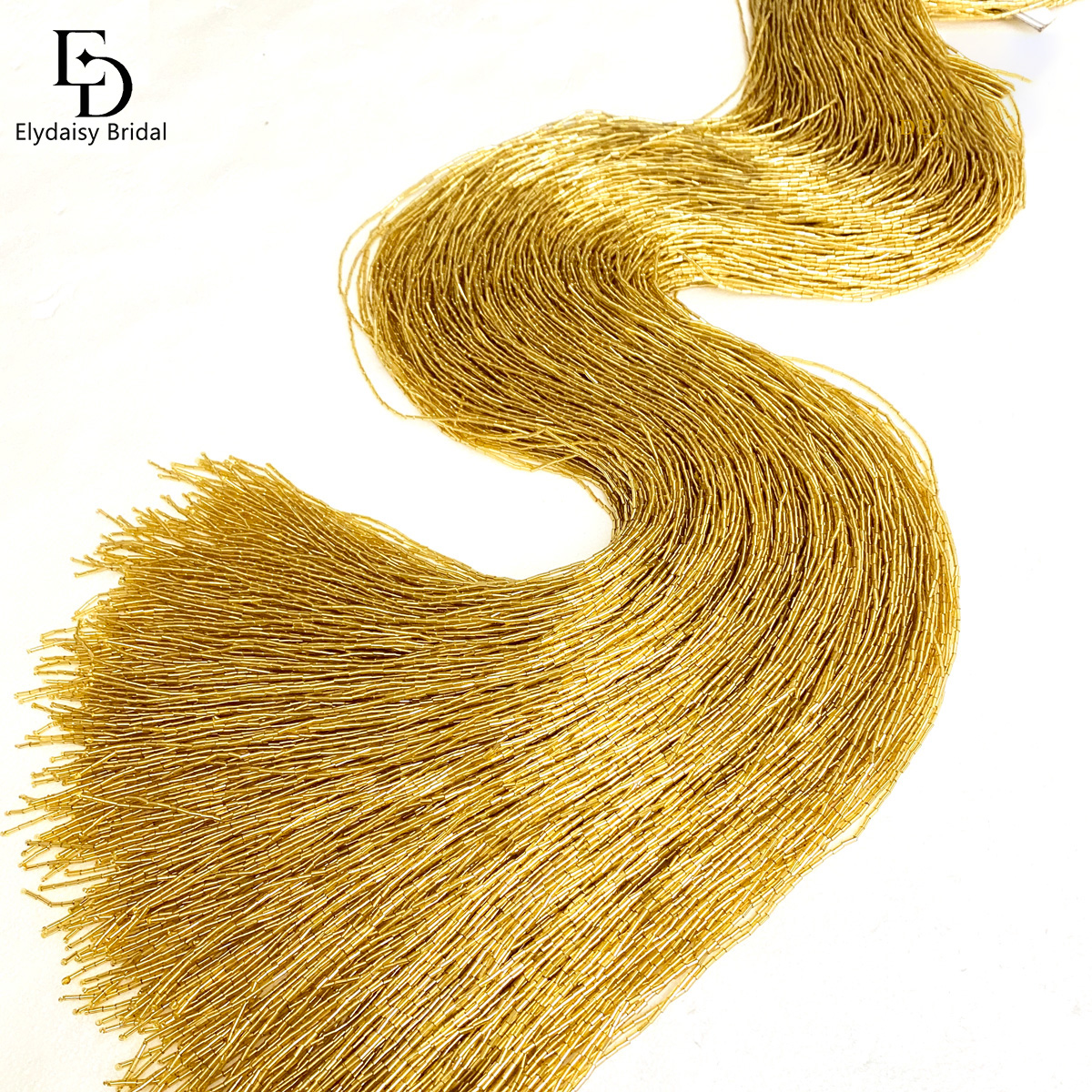 ELYDAISY 1Meter Length Champag - Fringe Ribbon Sewing incelemesi ve fiyatı