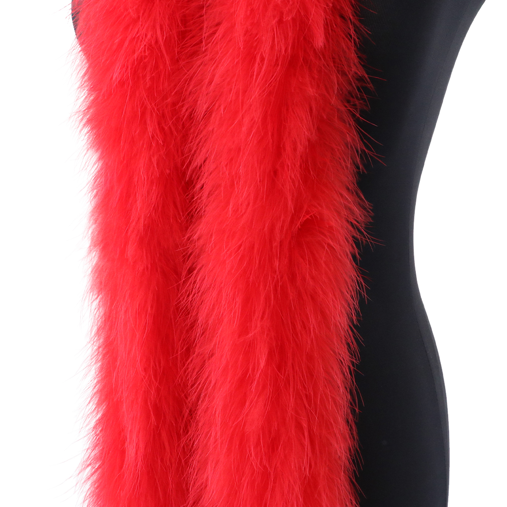 2M 50g Red Fluffy Turkey Marab - Feather Trim Marabou incelemesi ve fiyatı