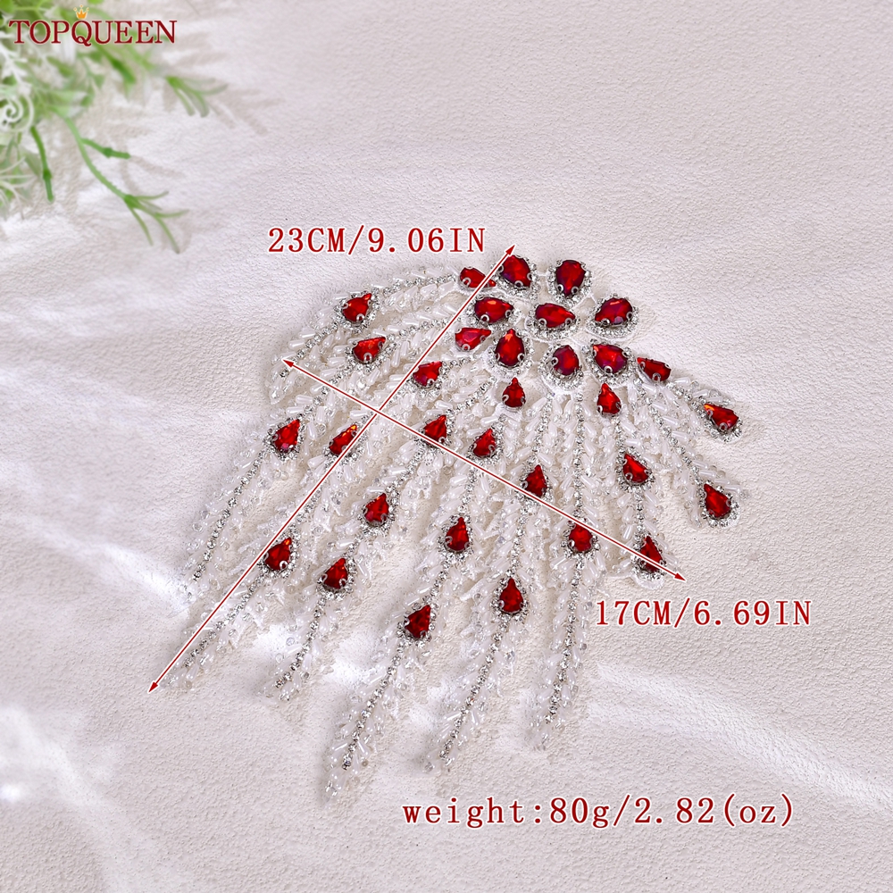 TOPQUEEN Hand-sewn Beaded Tass - Sew On Rhinestone incelemesi ve fiyatı
