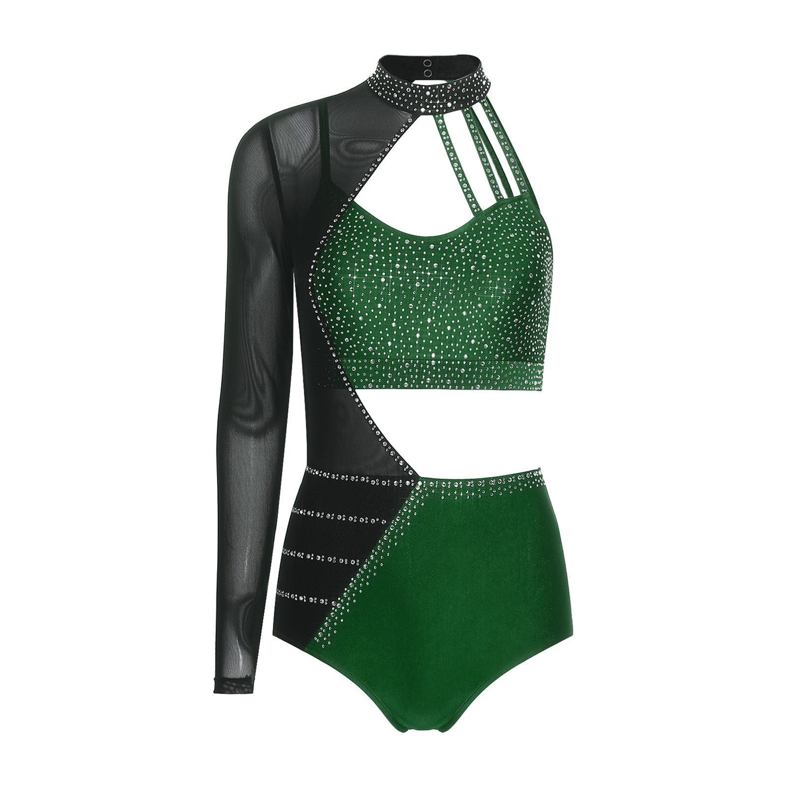 Elegant Womens Jazz Dance Gymn - Rhinestone Banding Trim incelemesi ve fiyatı