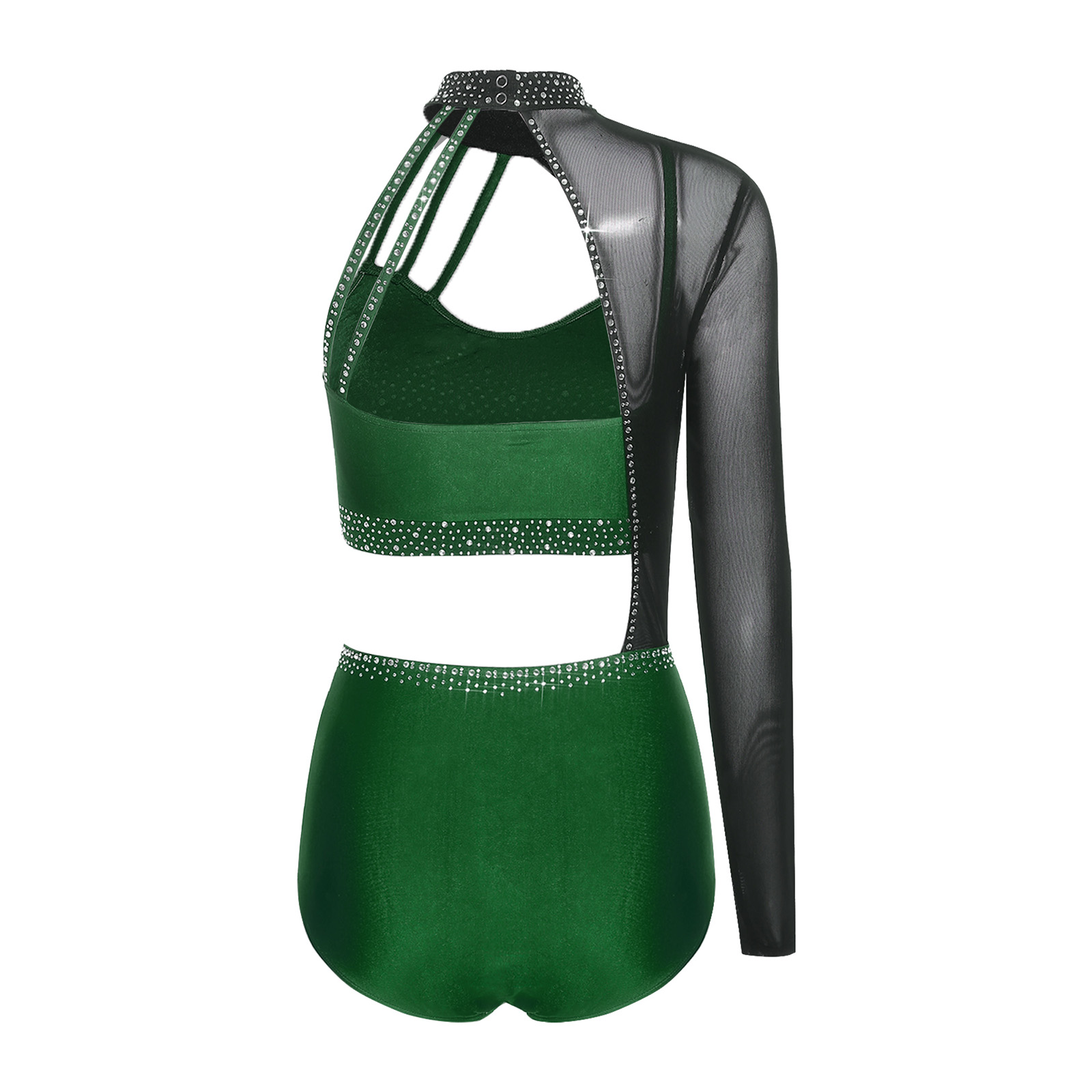 Elegant Womens Jazz Dance Gymn - Rhinestone Banding Trim incelemesi ve fiyatı