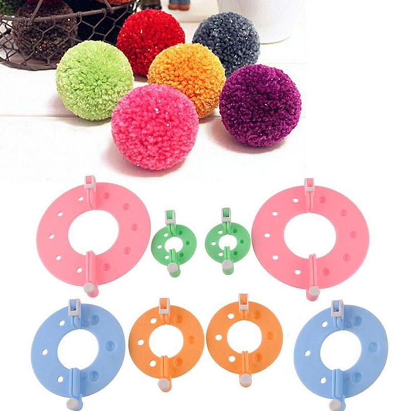 8Pcs 4 Sizes Plastic Pompom Ma - Pom Pom Maker Tool incelemesi ve fiyatı