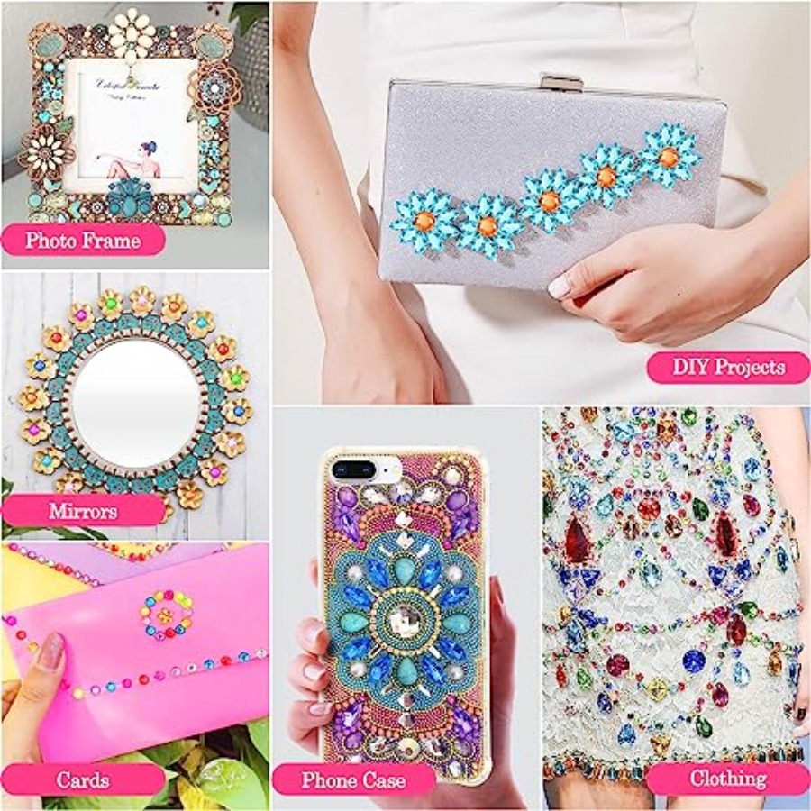 200Pcs Craft Gems with 2Pcs B7 - Embellishment Glue Craft incelemesi ve fiyatı