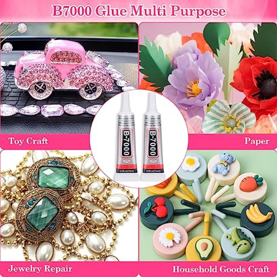 200Pcs Craft Gems with 2Pcs B7 - Embellishment Glue Craft incelemesi ve fiyatı