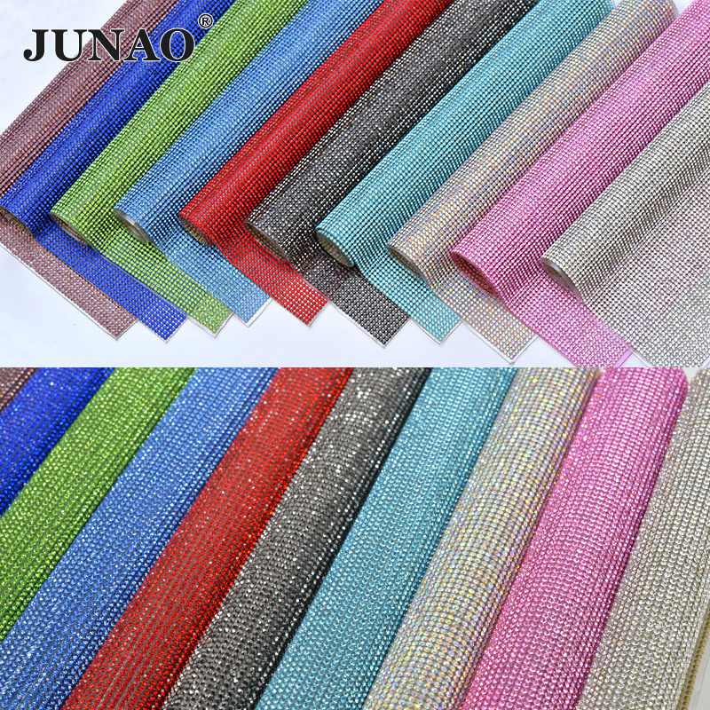 JUNAO 24x40cm Light Peach Self - Hotfix Rhinestone Sheet incelemesi ve fiyatı