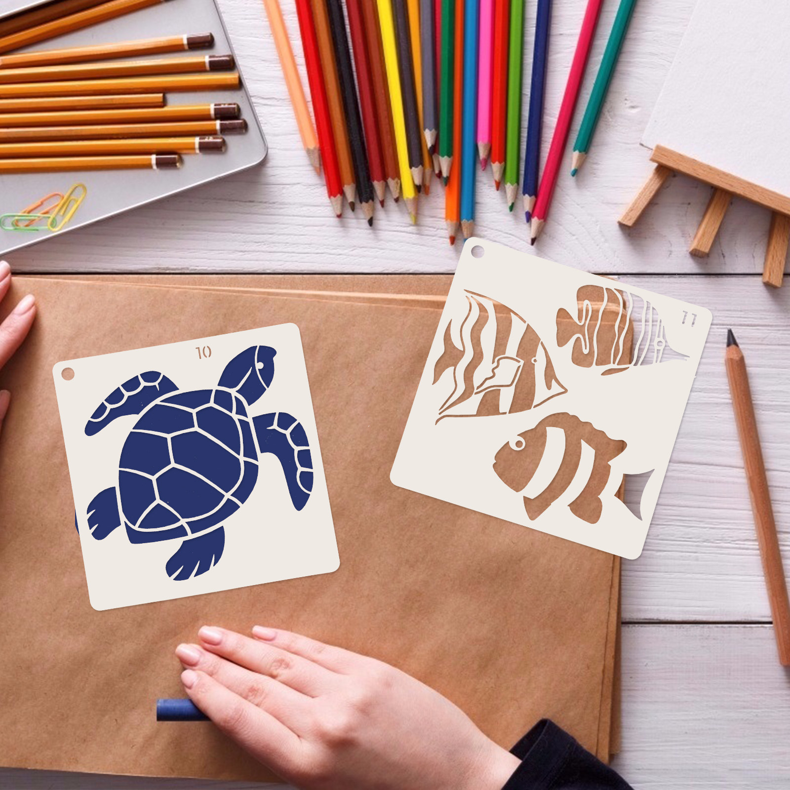 16pcs Ocean World Painting Tem - Craft Embellishment World incelemesi ve fiyatı