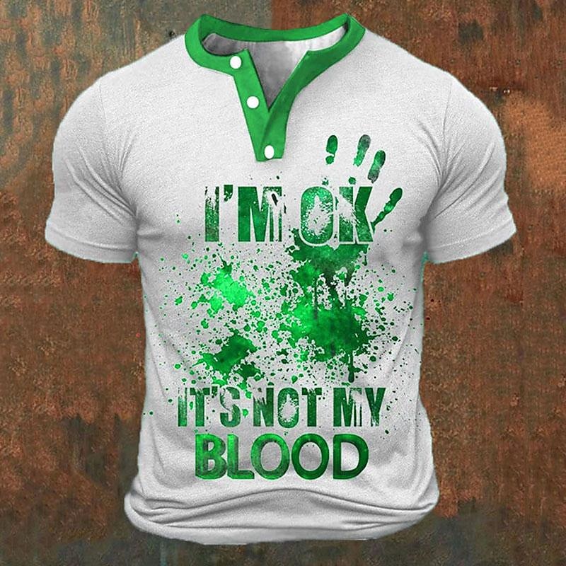 Funny 3D Letter Print Men's He - Embellish Knit incelemesi ve fiyatı
