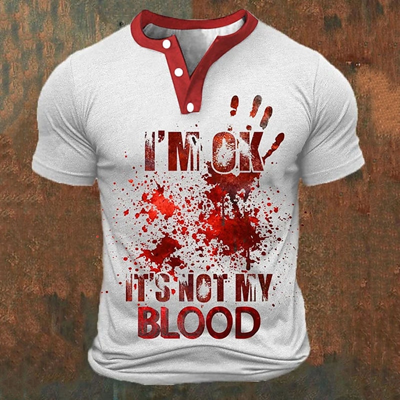 Funny 3D Letter Print Men's He - Embellish Knit incelemesi ve fiyatı