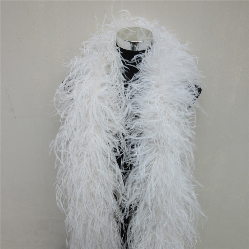 2 Meters 6 Layer White Natural - Feather Trim Marabou incelemesi ve fiyatı
