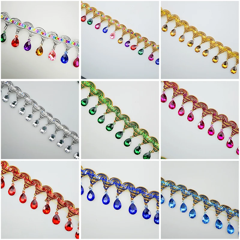Rhinestone Fringe Tassel Lace  - Tassel Fringe Trim incelemesi ve fiyatı