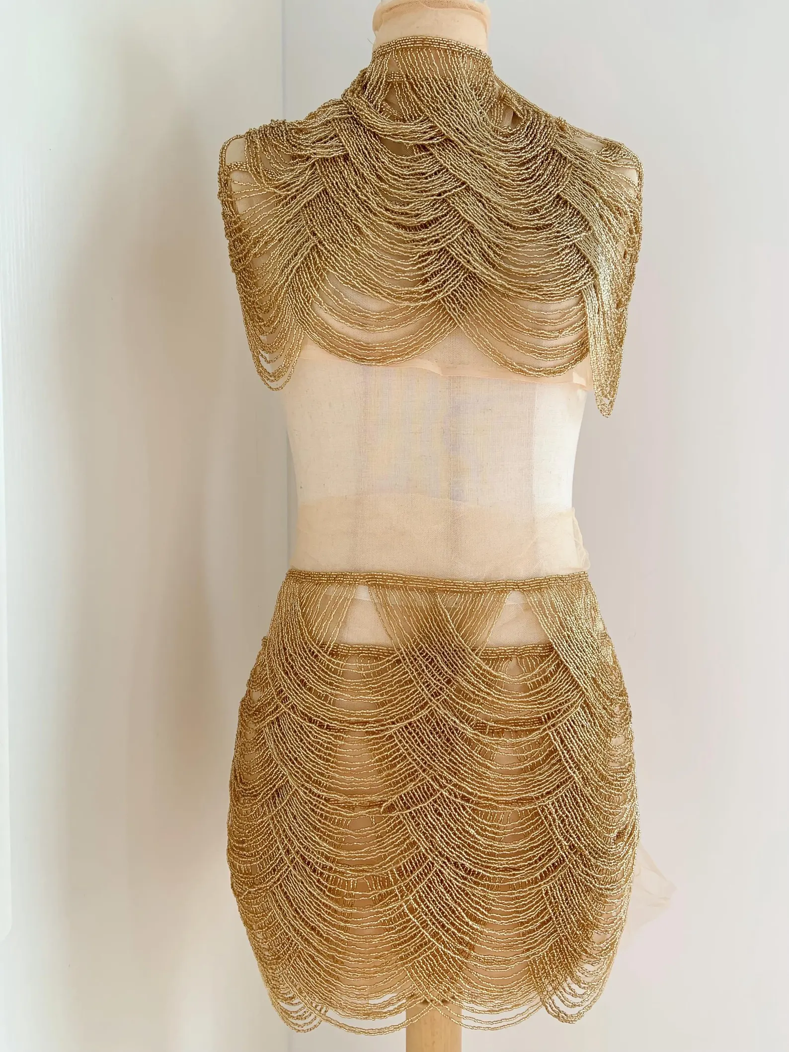 Silver Chains Cape Fabric, Bea - Beaded Trim Fringe incelemesi ve fiyatı