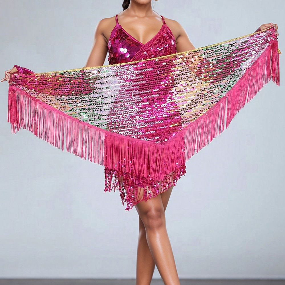 Women's Sequins Belly Dance Hi - Tassel Fringe Trim incelemesi ve fiyatı