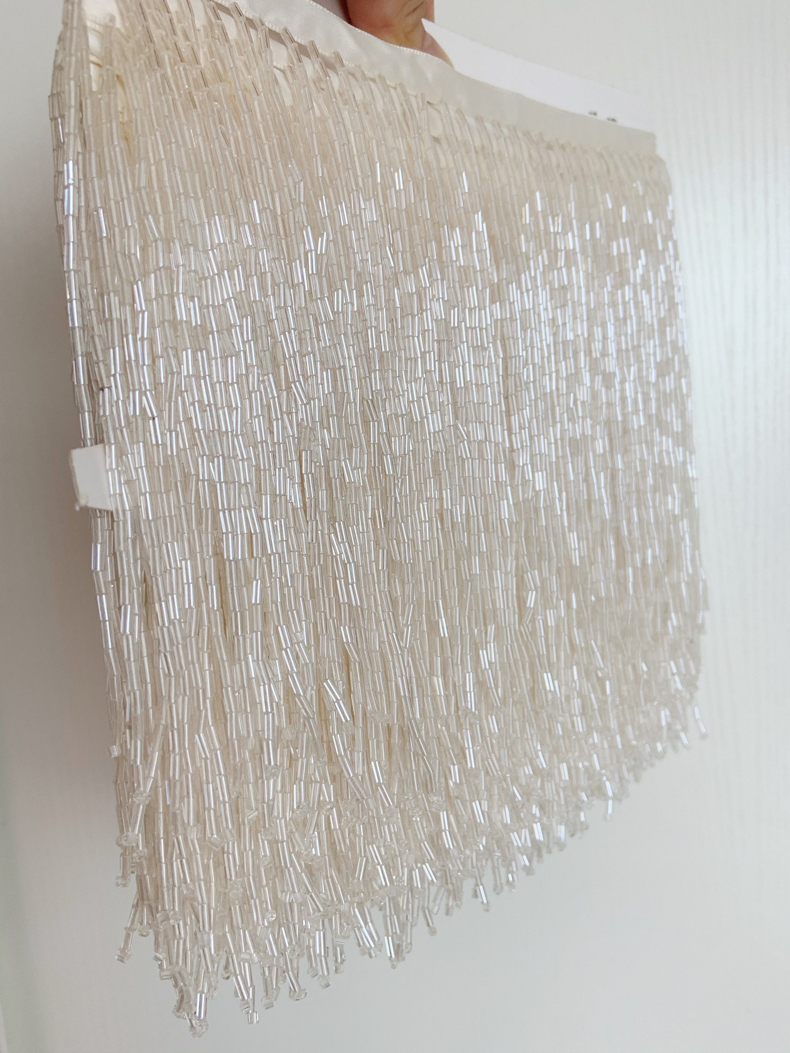 1 Yard Light Blue Bead Fringe  - Beaded Trim Fringe incelemesi ve fiyatı