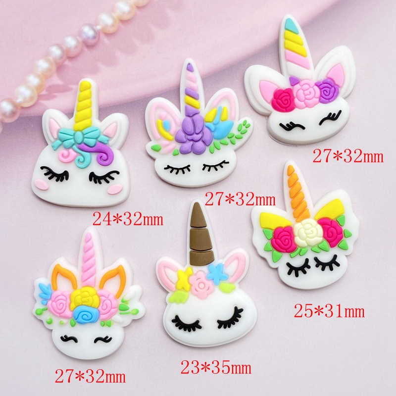 12pcs Cute Mini Unicorn head P - Embellishment Glue Craft incelemesi ve fiyatı
