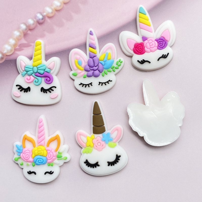 12pcs Cute Mini Unicorn head P - Embellishment Glue Craft incelemesi ve fiyatı
