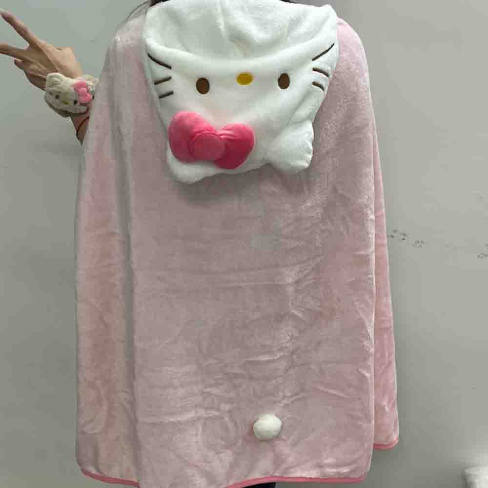 Cute Hellokitty Cloak Shawl Ai - Embellish Knit incelemesi ve fiyatı