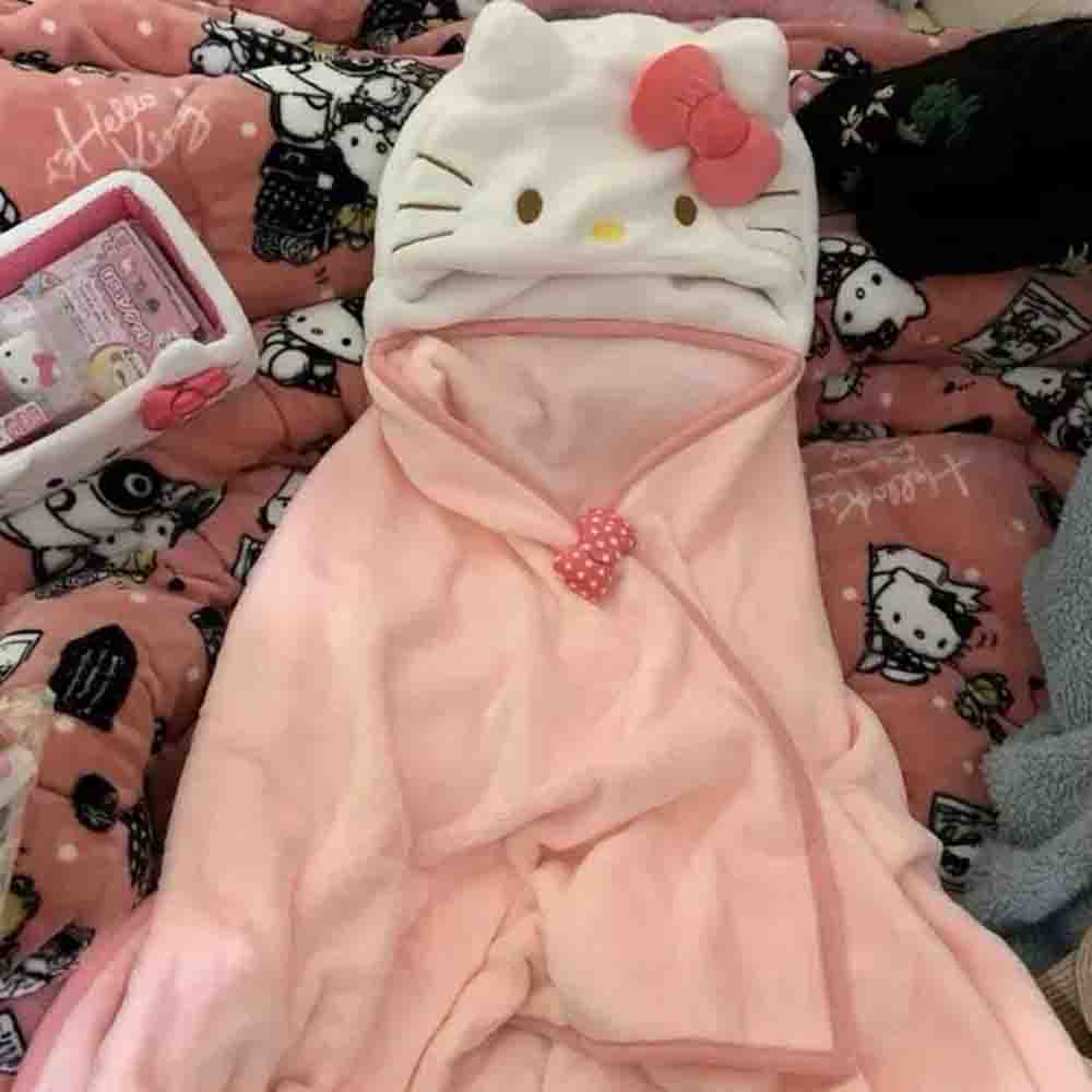 Cute Hellokitty Cloak Shawl Ai - Embellish Knit incelemesi ve fiyatı