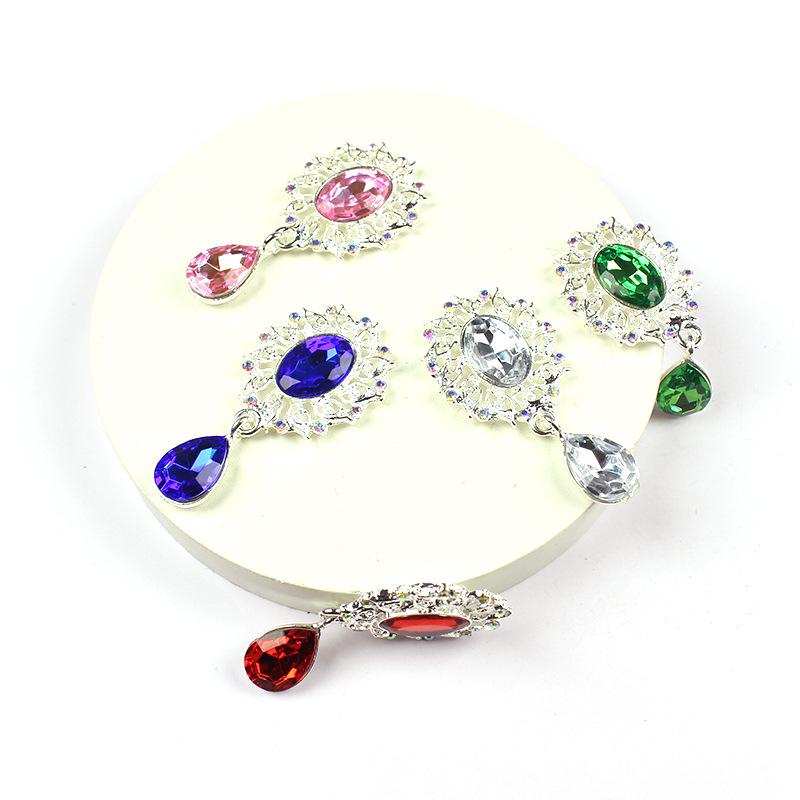 5Pcs Water Droplets Brooch Acc - Sew On Rhinestone incelemesi ve fiyatı