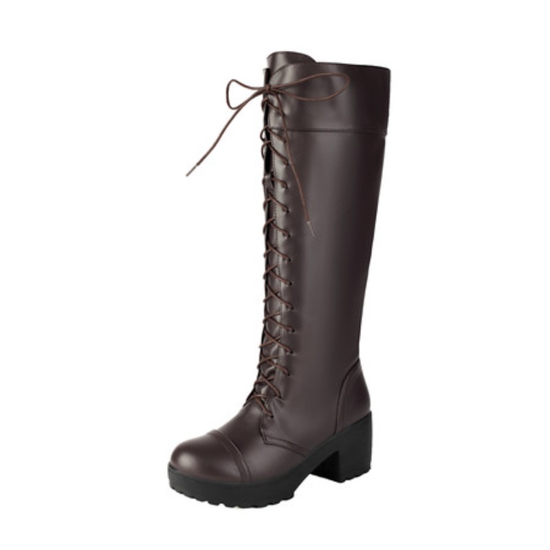 Womens Knee High Lace Up Comba - Guipure Lace Panel incelemesi ve fiyatı
