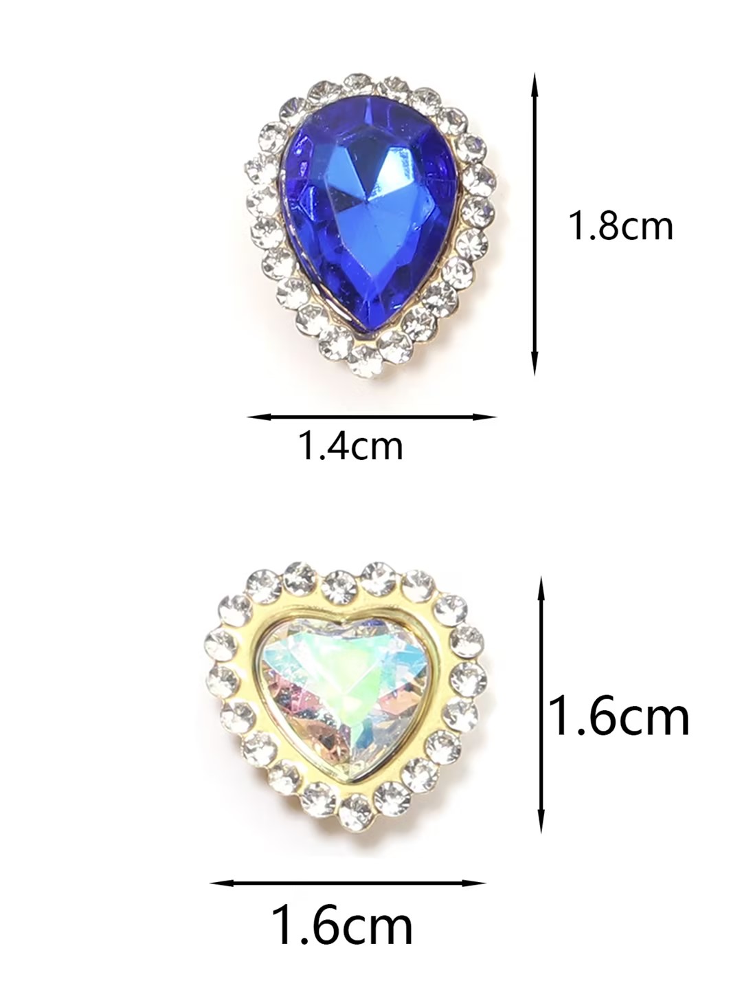 20Pcs Love Heart Acrylic Rhine - Sew On Rhinestone incelemesi ve fiyatı