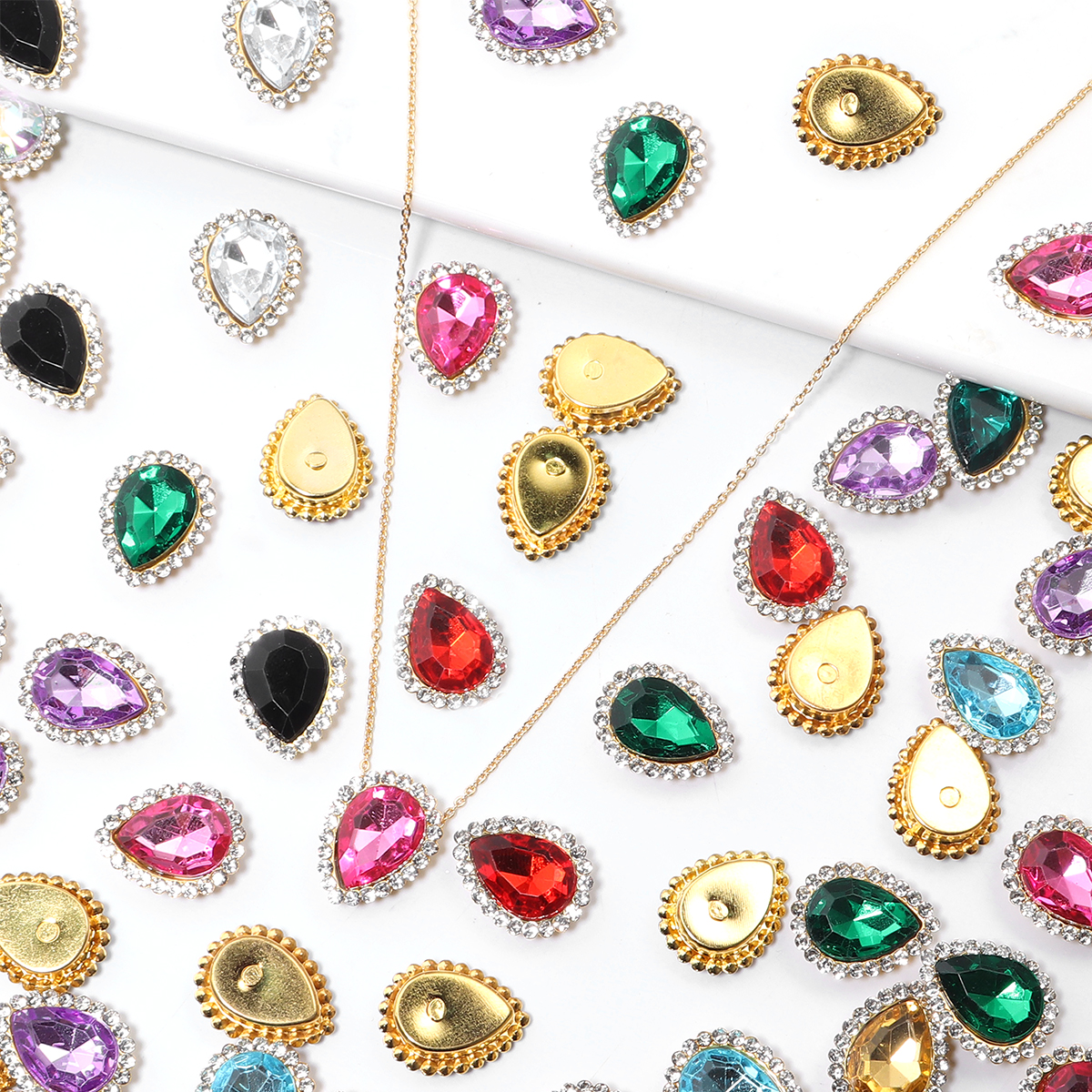 20Pcs Love Heart Acrylic Rhine - Sew On Rhinestone incelemesi ve fiyatı