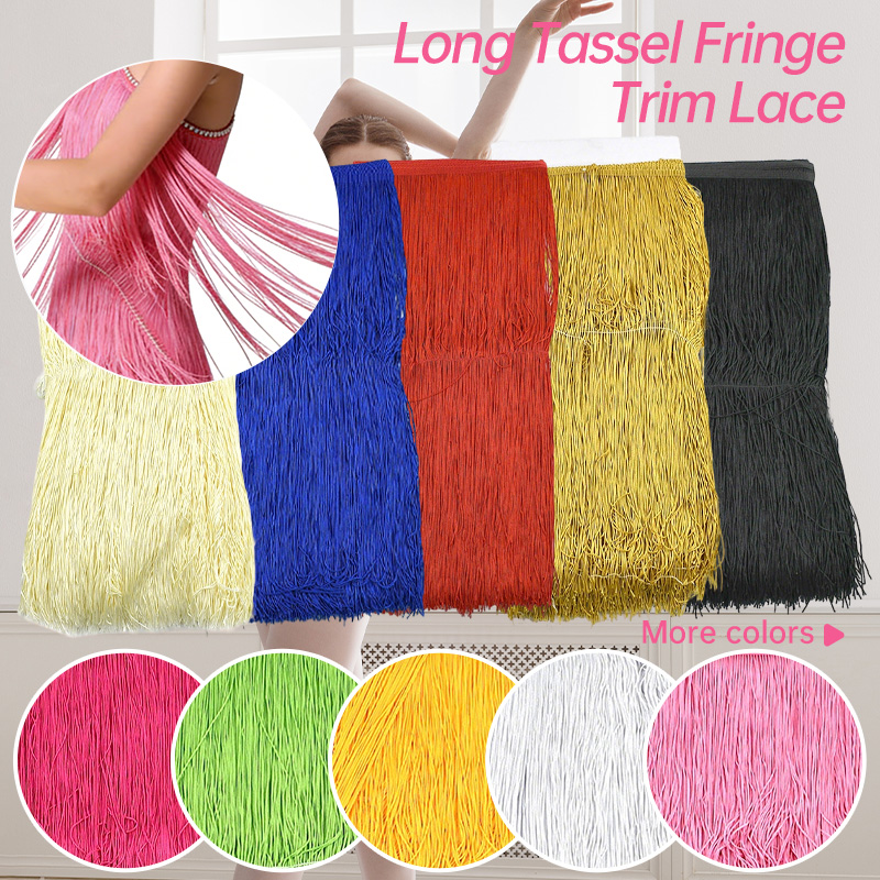 2/5Meters 50cm Long Fringes Ta - Fringe Ribbon Sewing incelemesi ve fiyatı