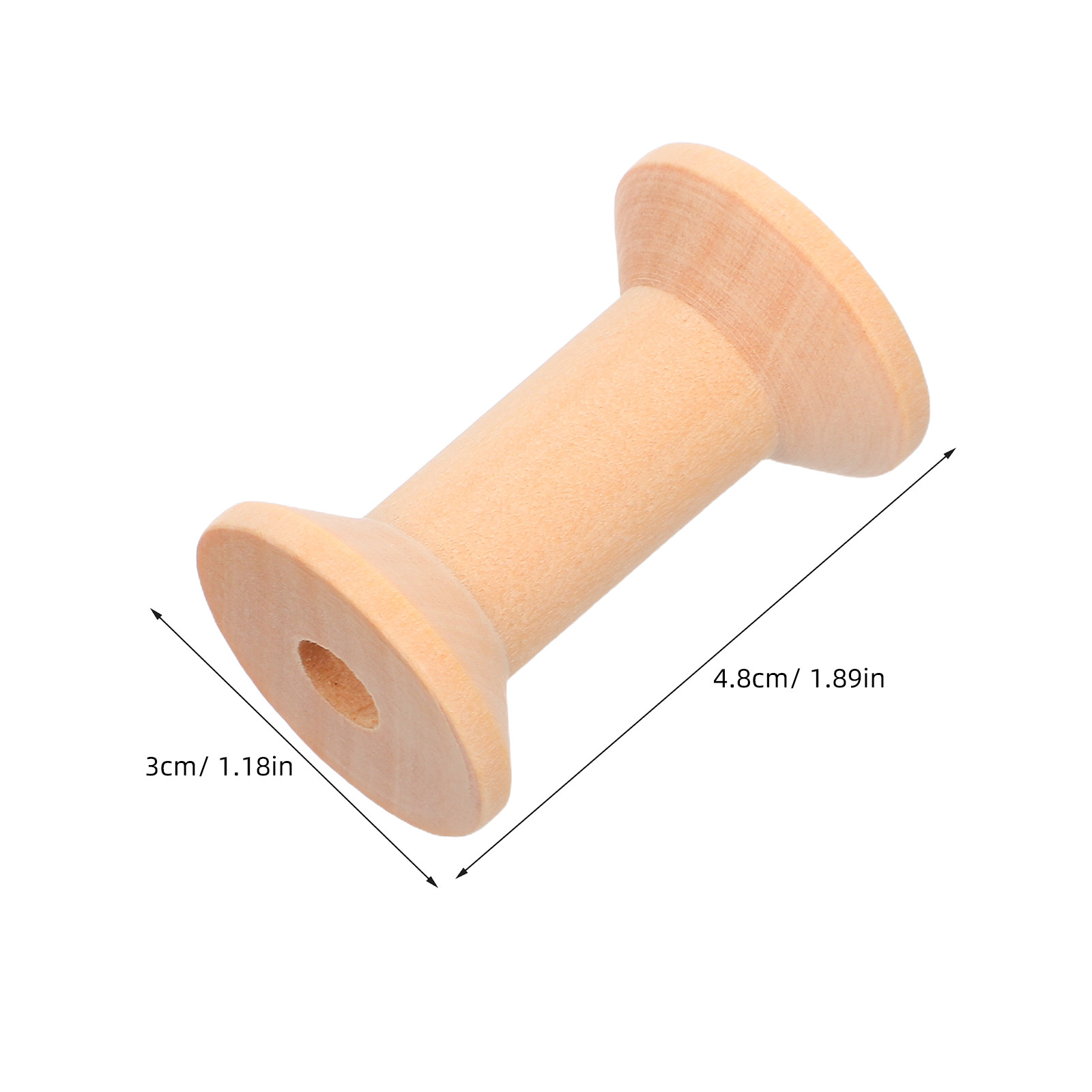 50Pcs Natural Wood Spools Unpa - Embroidery Craft incelemesi ve fiyatı