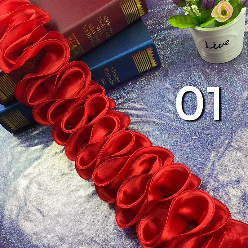 5Yards Pleated Ruffled Trim Sh - Lace Ribbon Trim incelemesi ve fiyatı