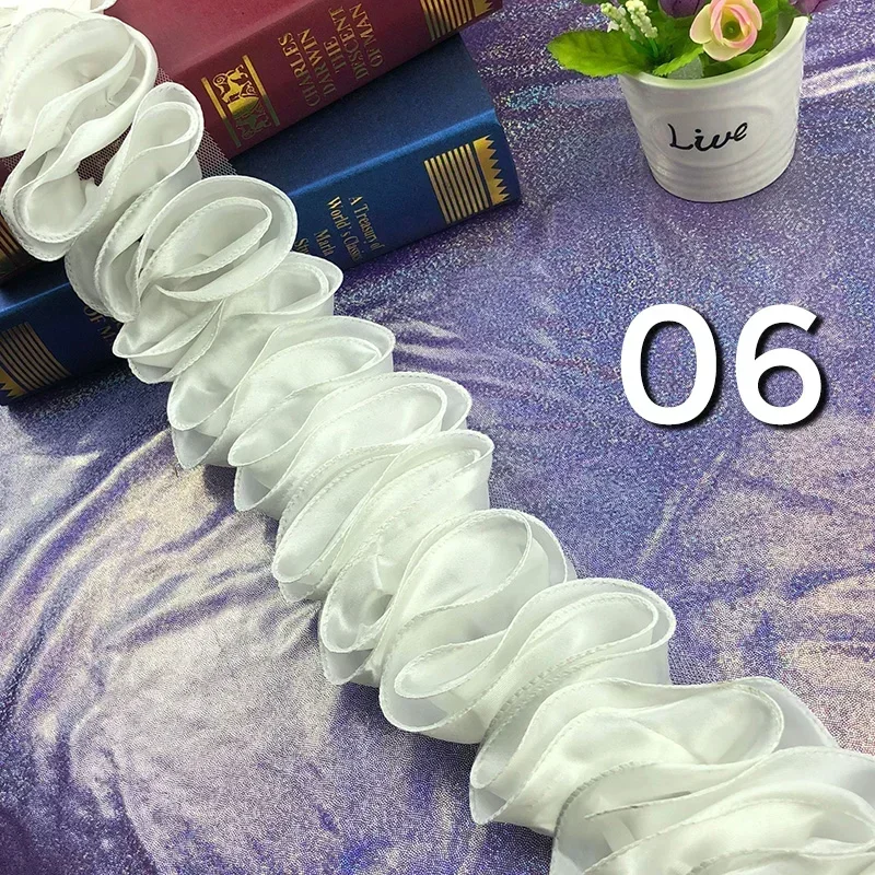 5Yards Pleated Ruffled Trim Sh - Lace Ribbon Trim incelemesi ve fiyatı